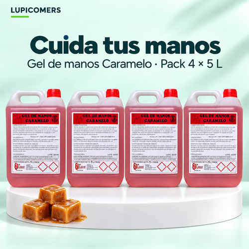 Jabón de manos Caramelo 4 × 5 L · 20 litros