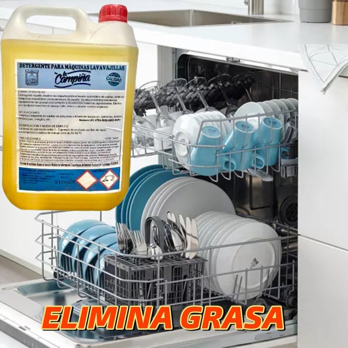 Jabón Líquido Máquinas Lavavajillas 5L Pack 3 Uds