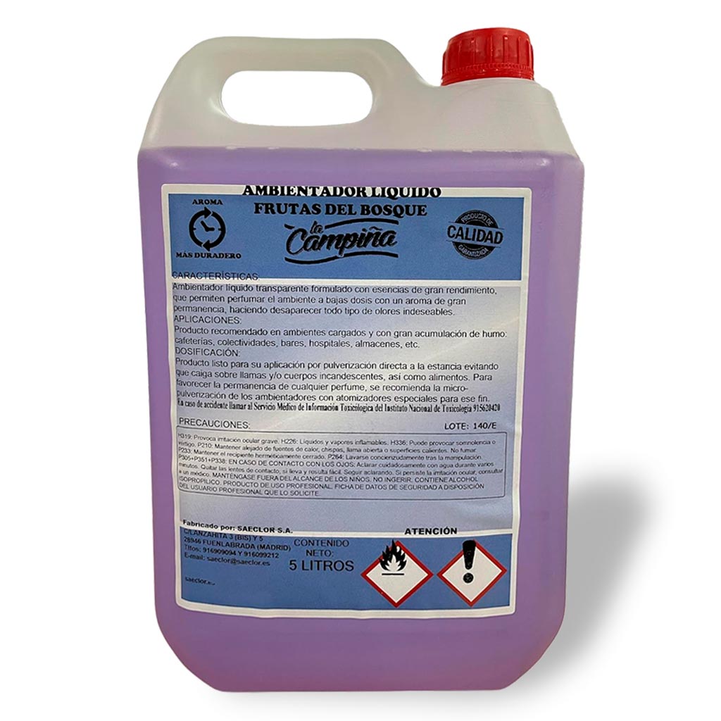 Ambientador liquido con aroma Frutas del Bosque