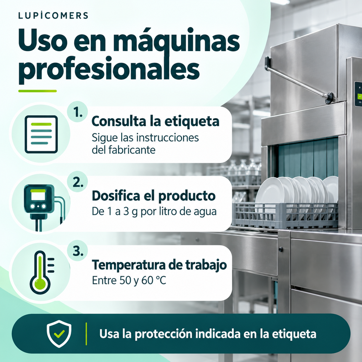 Detergente lavavajillas industrial | Pack 3 × 5 L
