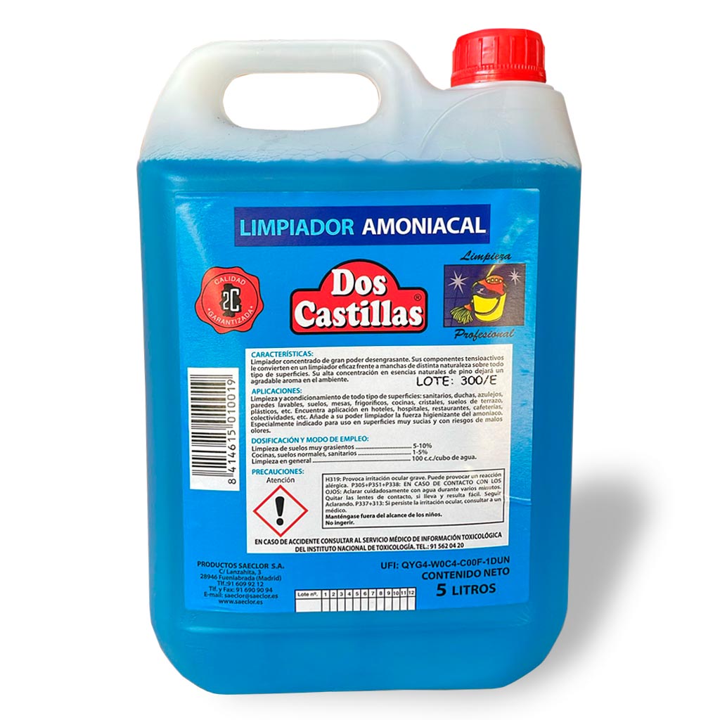 Limpiador concentrado amoniacal