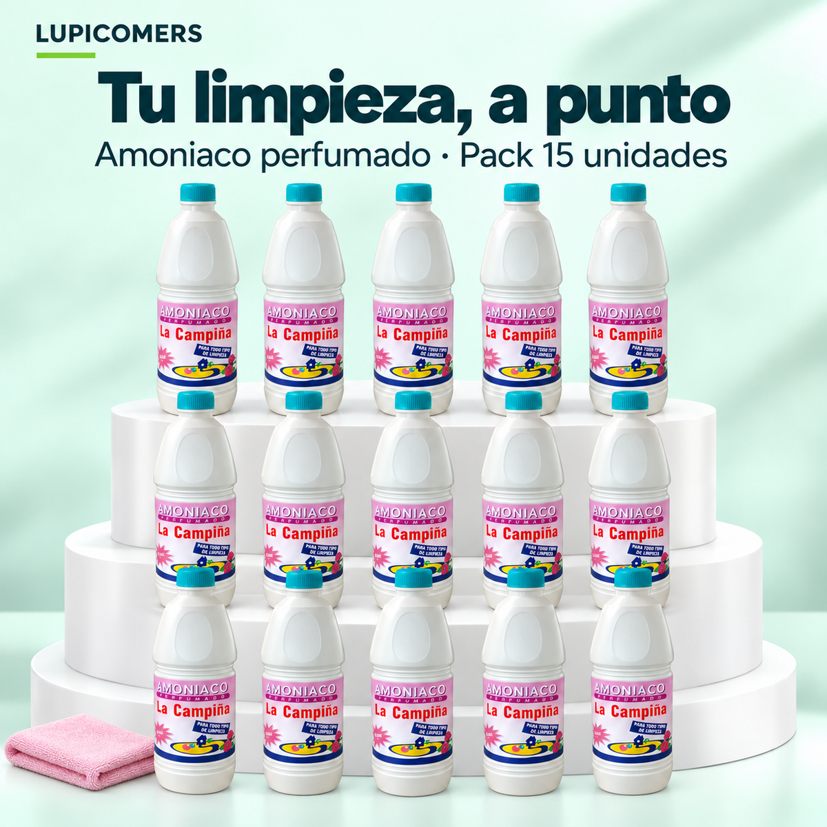 Amoniaco perfumado La Campiña | Pack 15 unidades
