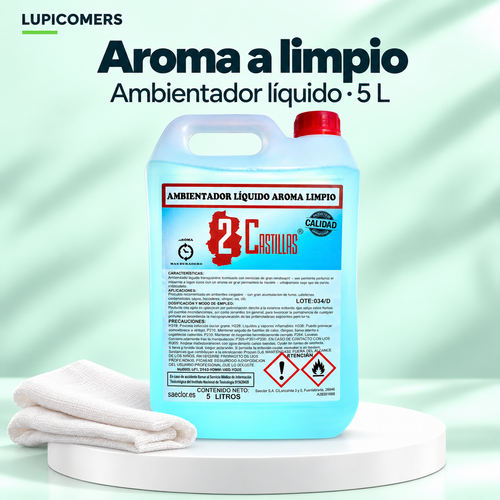 Ambientador líquido aroma Limpio | Garrafa 5 L
