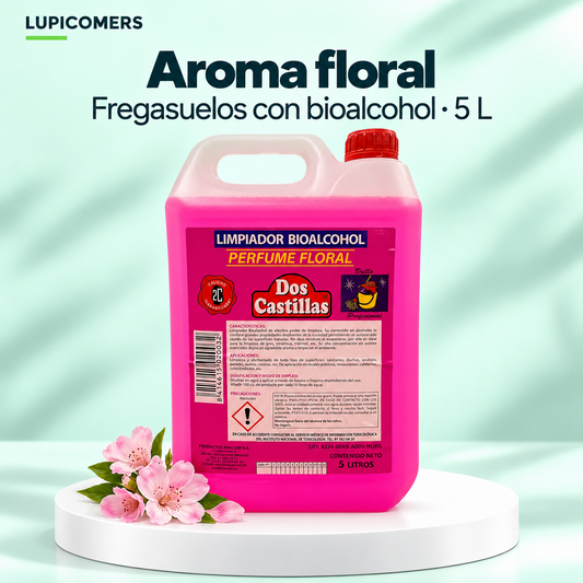 Fregasuelos Floral con bioalcohol 5 L