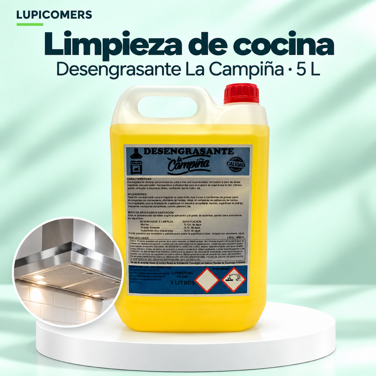 Desengrasante concentrado alcalino La Campiña 5 L