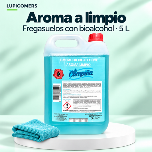 Fregasuelos aroma Limpio con bioalcohol 5 L