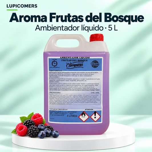 Ambientador líquido Frutas del Bosque | Garrafa 5 L