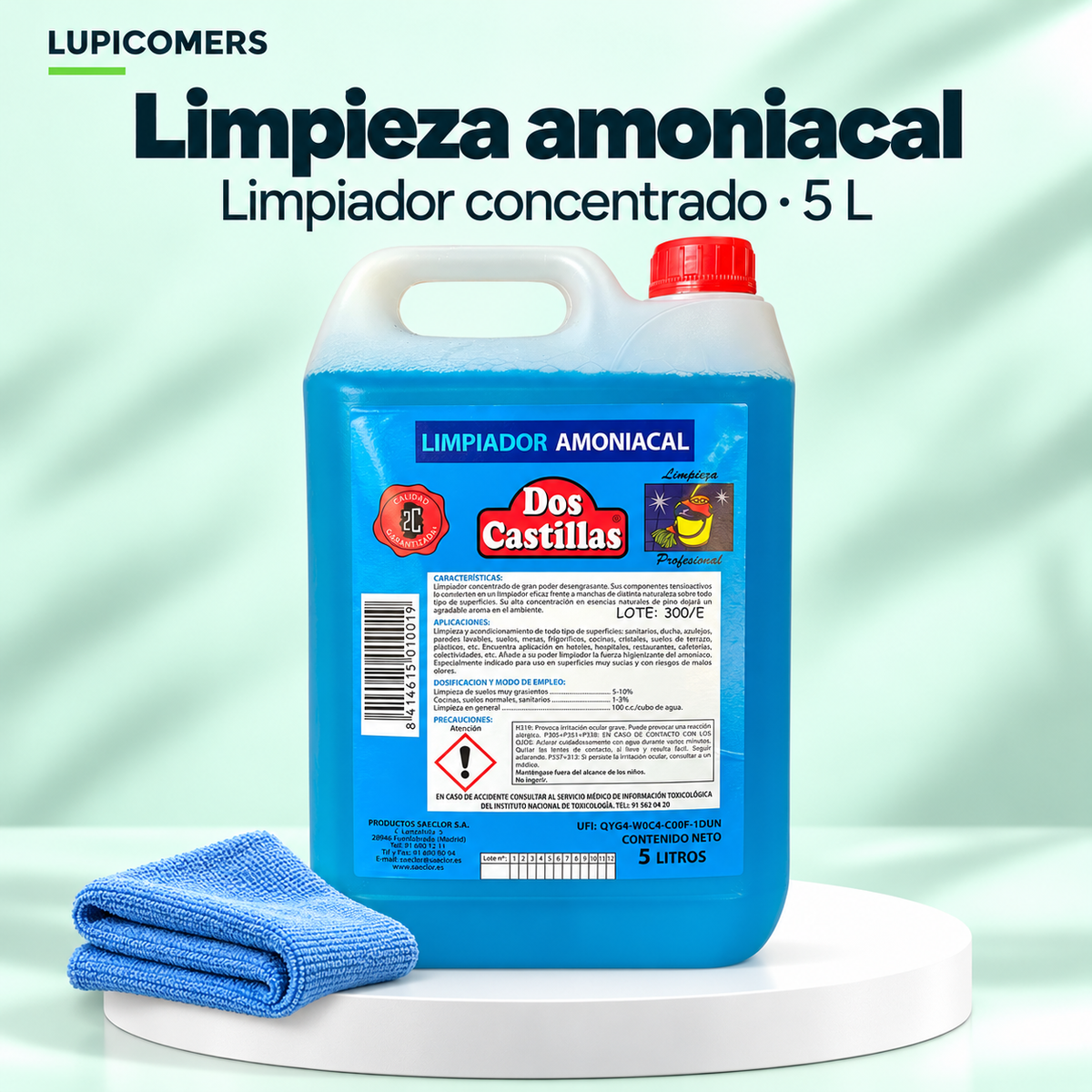 Limpiador amoniacal concentrado aroma Pino 5 L