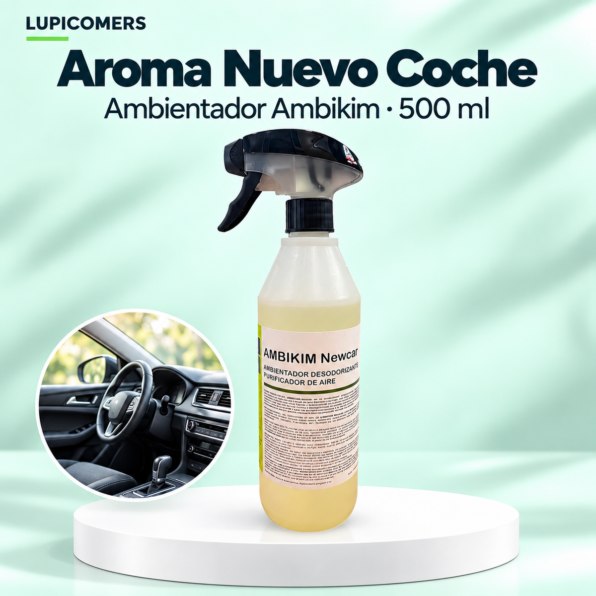 Ambientador aroma coche nuevo Ambikim 500 ml