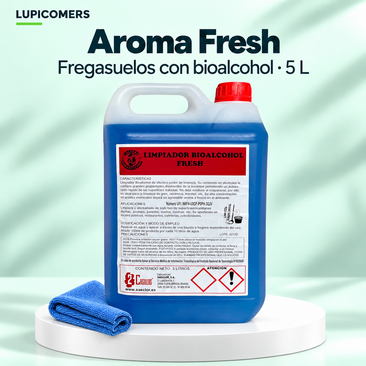Fregasuelos Fresh con bioalcohol 5 L
