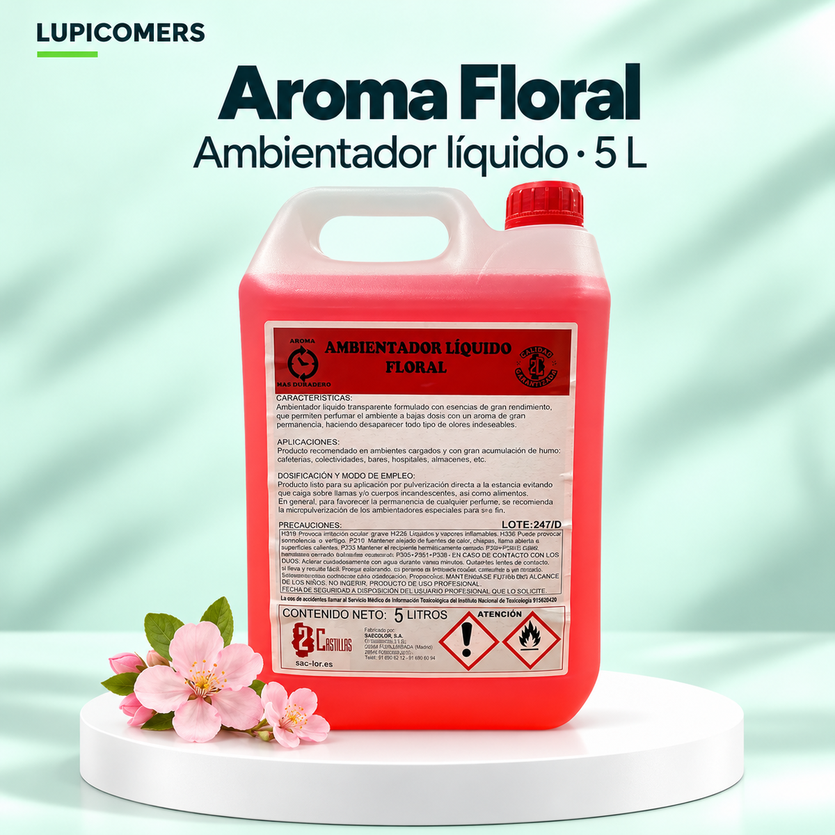 Ambientador líquido aroma Floral | Garrafa 5 L