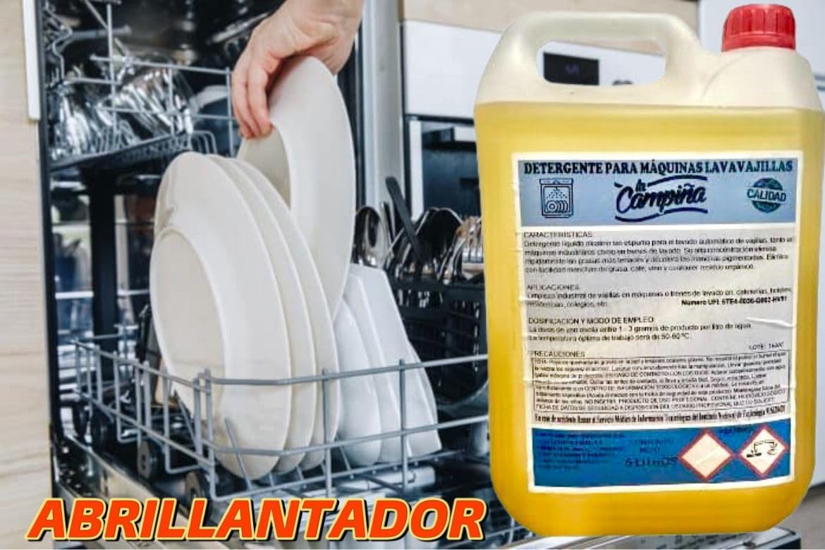 Jabón Líquido Máquinas Lavavajillas 5L Pack 3 Uds