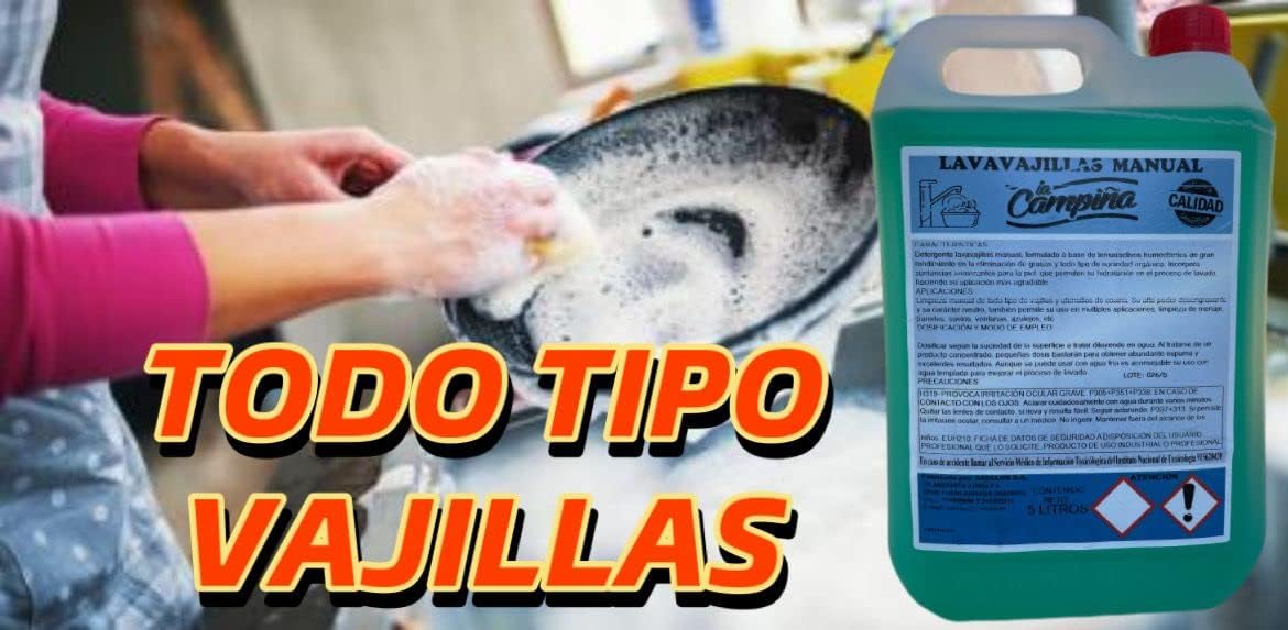 Limpiador líquido Lavaplatos Manual 5L