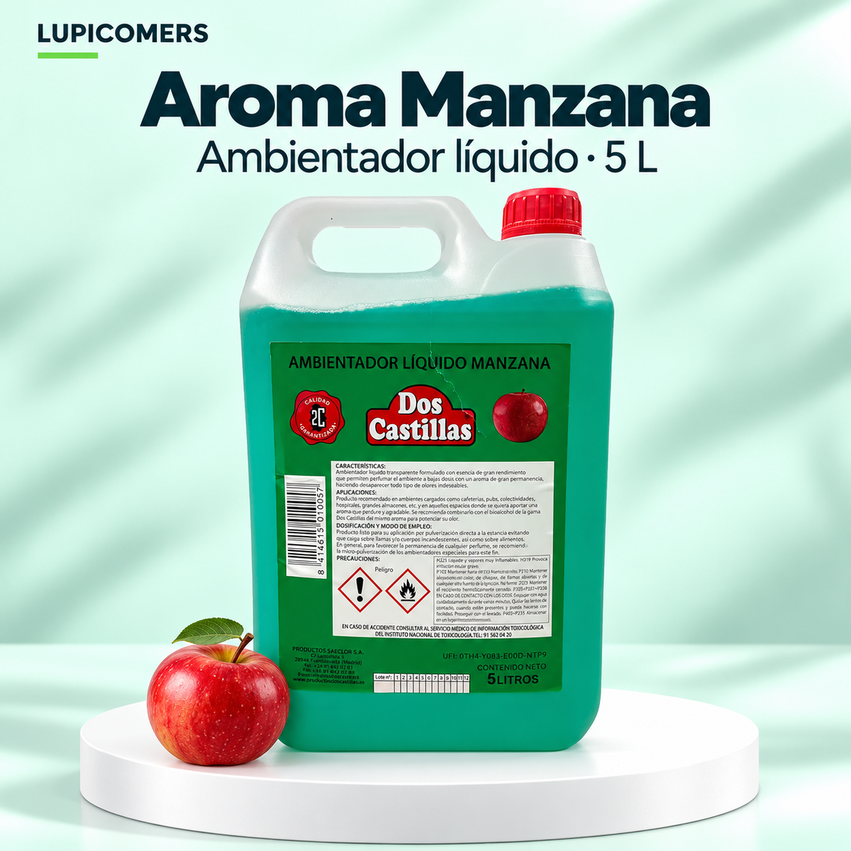 Ambientador líquido aroma Manzana | Garrafa 5 L