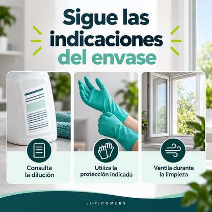 Amoniaco La Campiña para limpieza multiusos | Pack 15 × 1 L