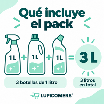 Desatascador de tuberías líquido Kiriko | Pack 3 unidades