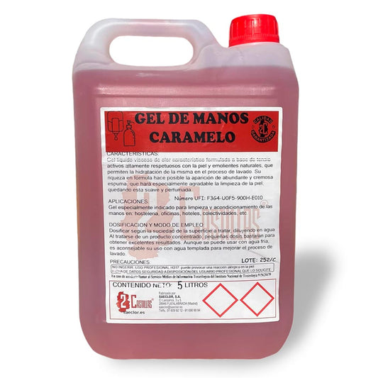 Gel de manos con aroma a caramelo