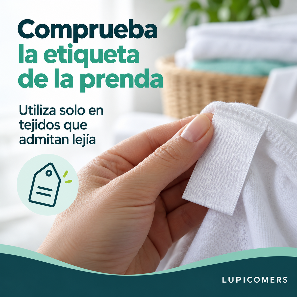 Lejía para ropa blanca en lavadora | Pack 3 × 1 L