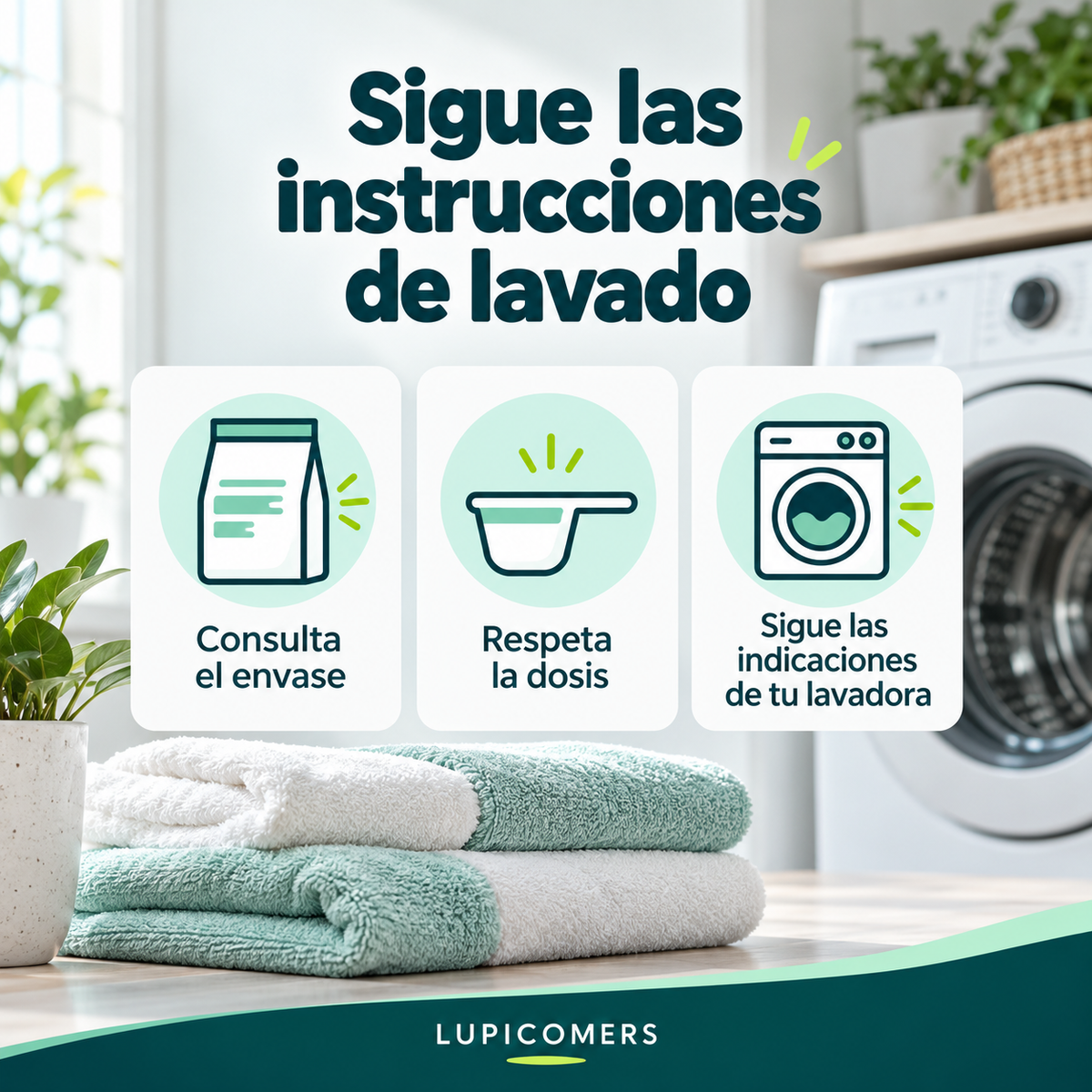 Lejía para ropa blanca en lavadora | Pack 3 × 1 L