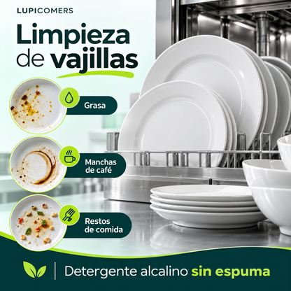 Detergente lavavajillas industrial | Pack 3 × 5 L