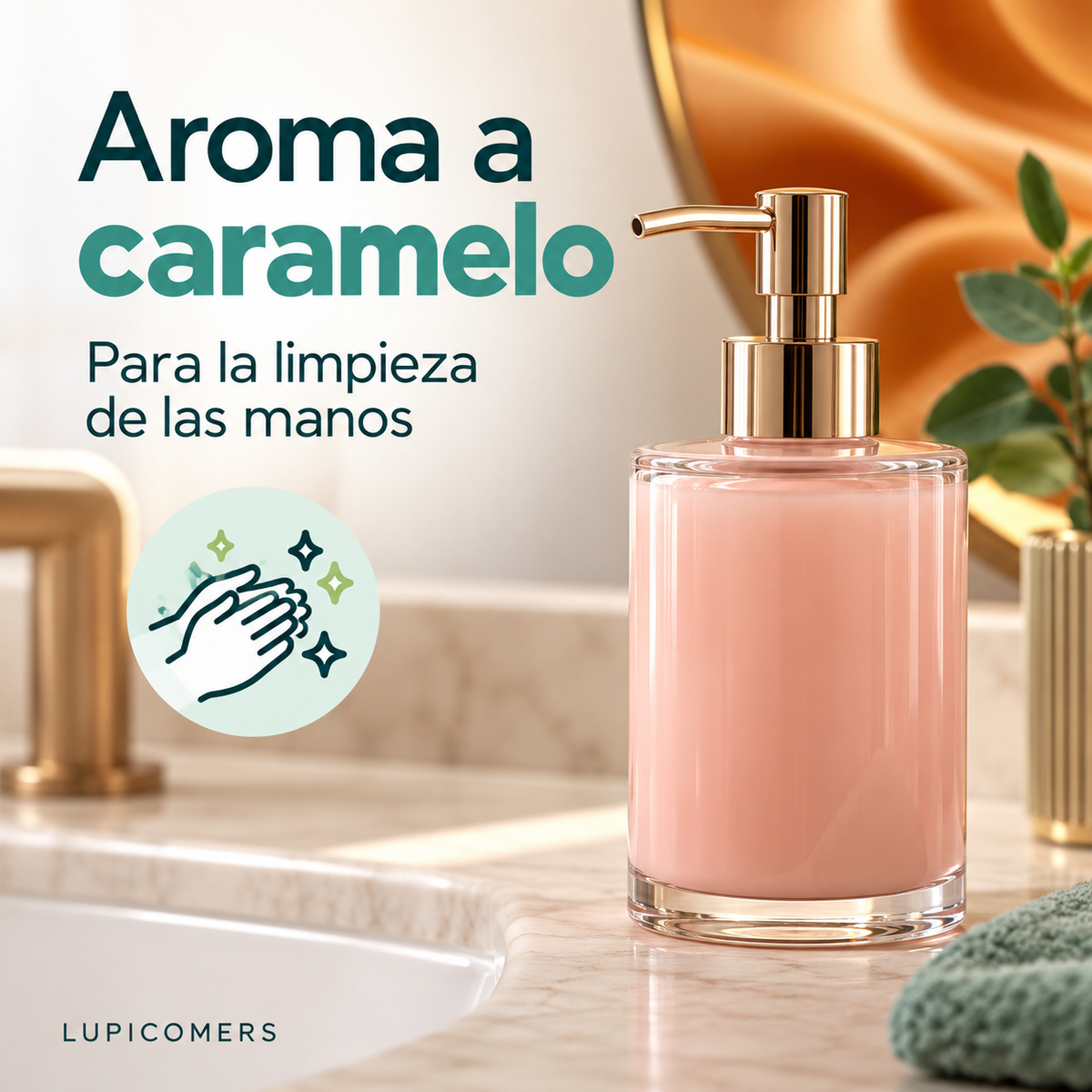 Jabón de manos aroma Caramelo | Pack 3 × 5 L