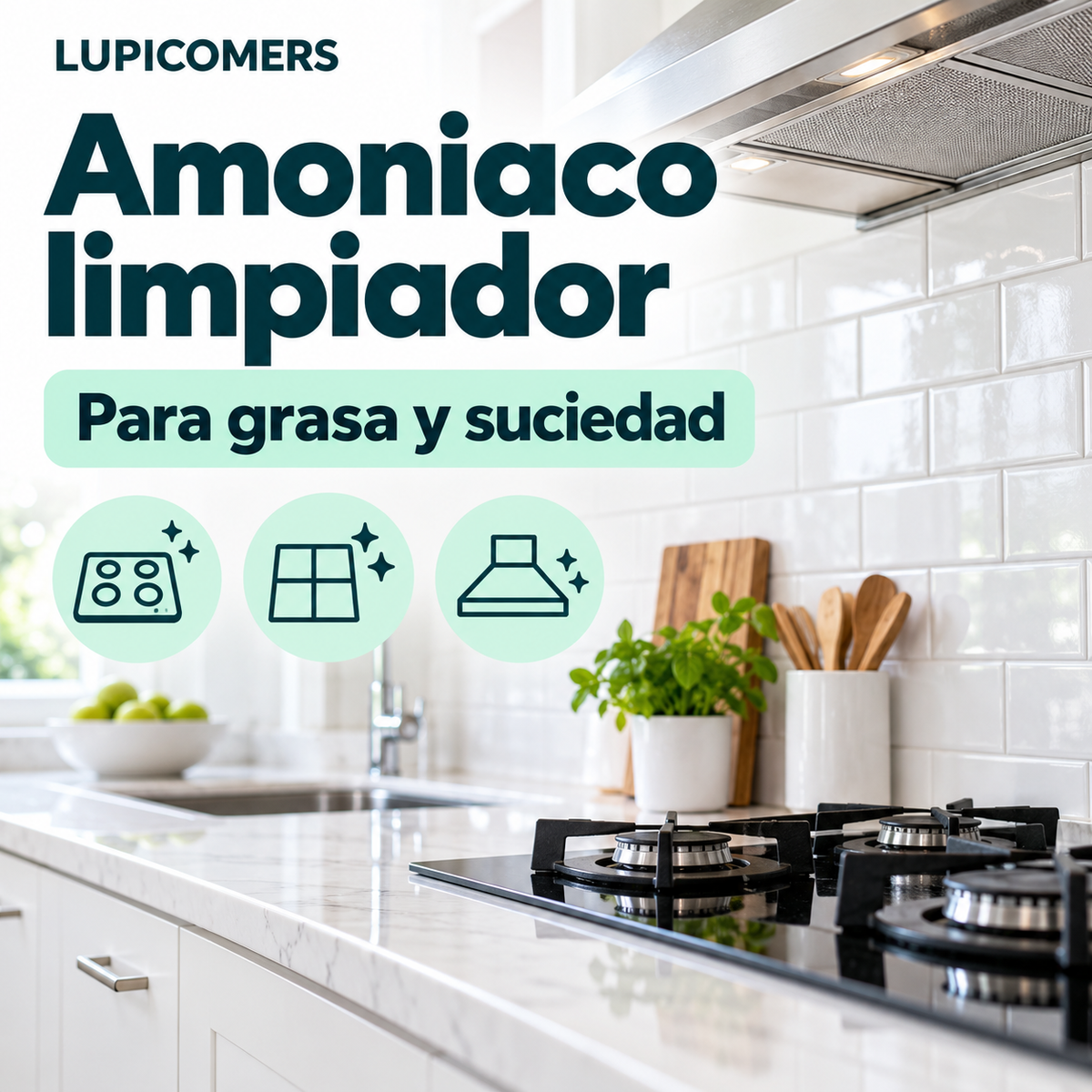 Amoniaco La Campiña para limpieza multiusos | Pack 15 × 1 L