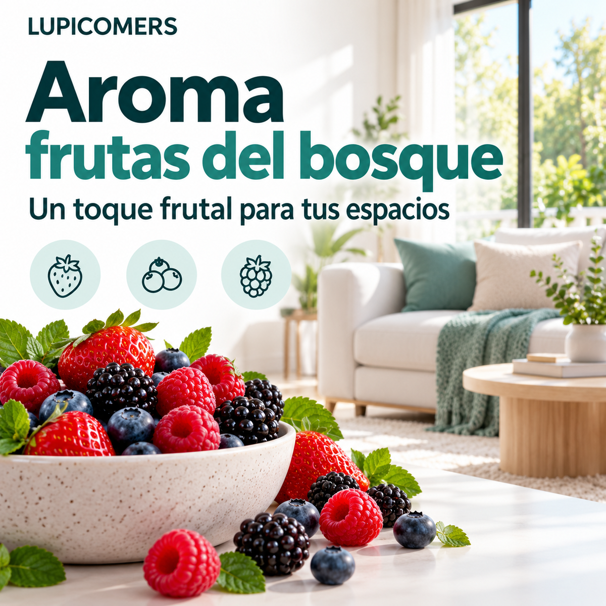 Ambientador líquido Frutas del Bosque | Garrafa 5 L