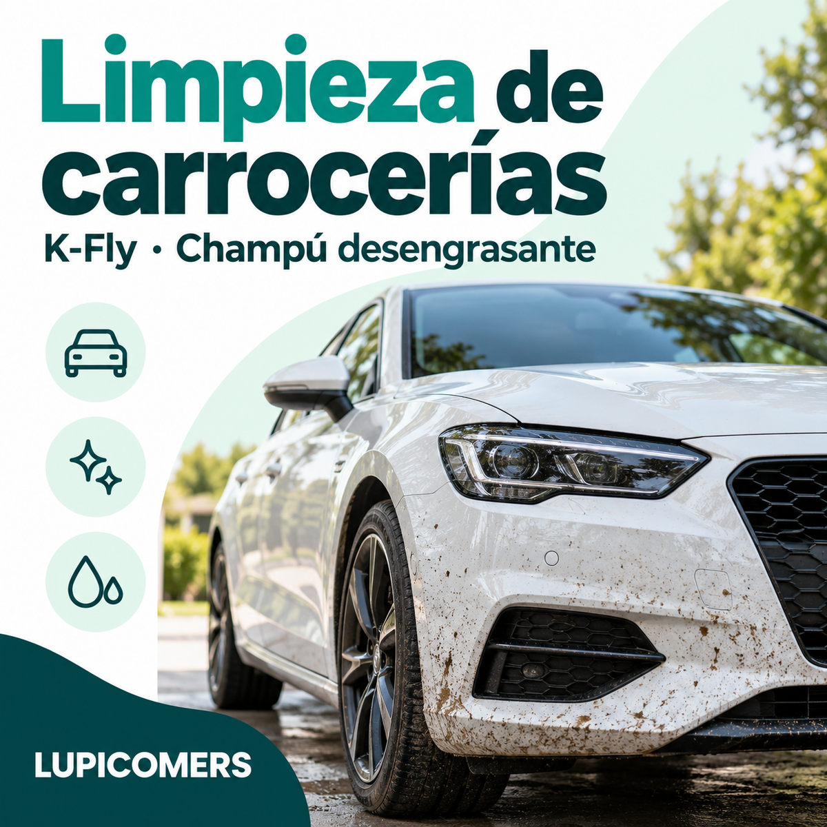 Champú quitamosquitos para coches K-FLY 1 L