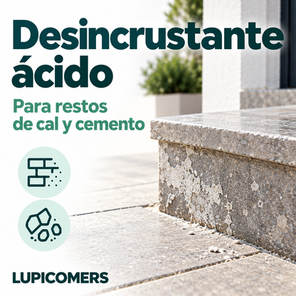 Agua fuerte salfumán: desincrustante para cal y restos de obra