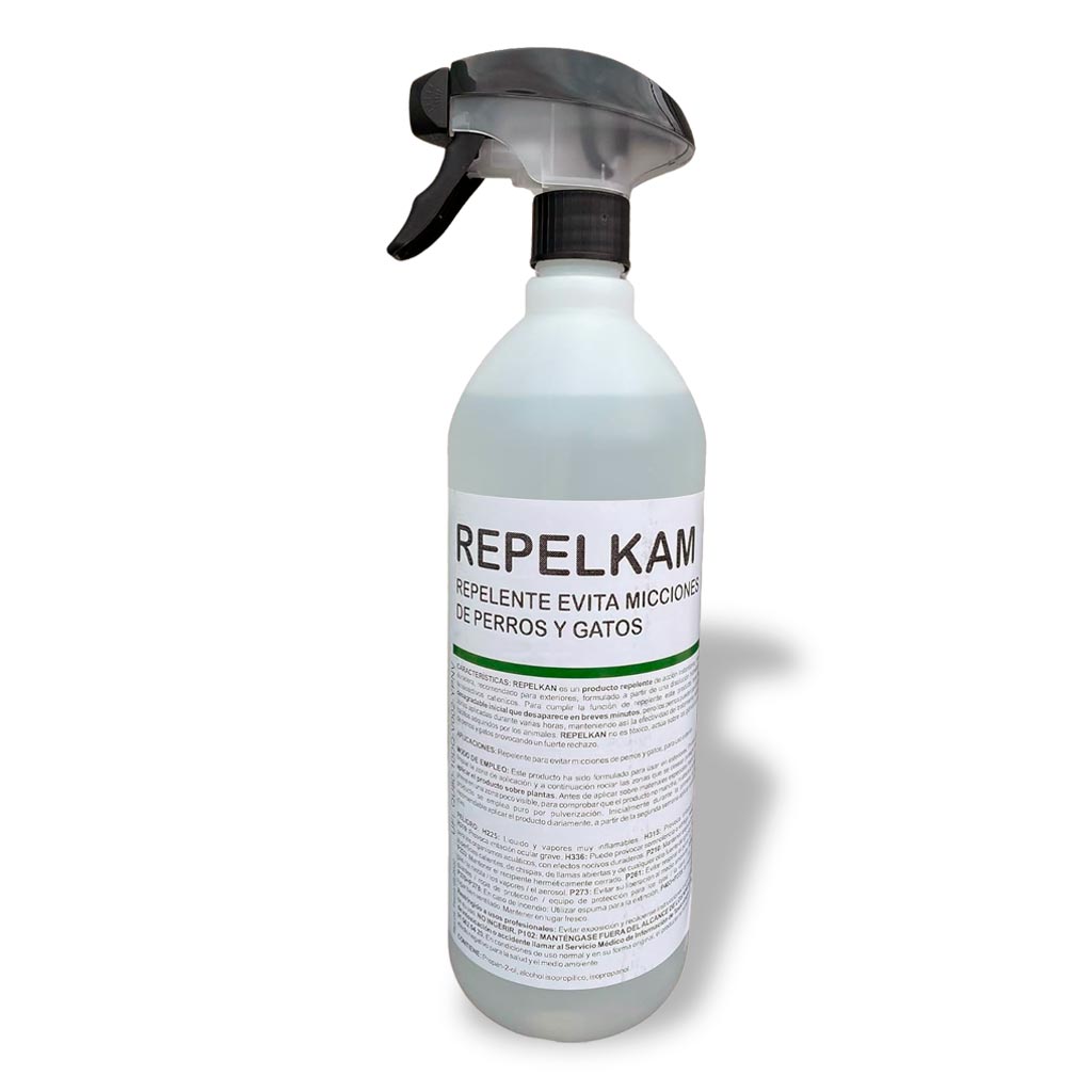 REPELKAM Spray Repelente de Gatos y Perros Anti Orines